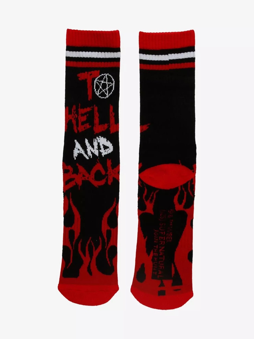 Supernatural To Hell And Back Crew‎ Socks Hot Topic